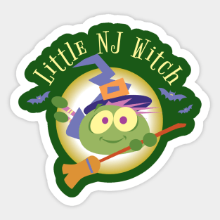 Little New Jersey Witch Sticker